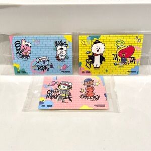 🟢10/$30 NEW Kura Sushi x BT21 Line Friends Stickers